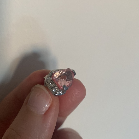 Vintage Avon Pink rhinestones and Faux pink pearl necklace w matching earrings - Picture 4 of 12